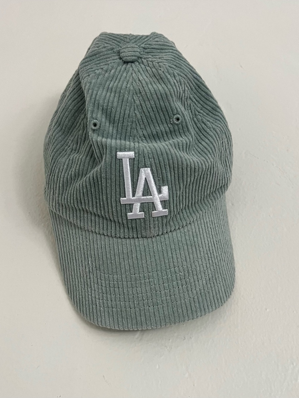 Los Angeles Dodgers Corduroy Baseball Cap - Sage Blue Green - Picture 2 of 4